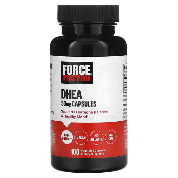 Force Factor DHEA 50 mg 100 viên chay 10 force factor dhea 50 mg 100 vegetable capsules 129290 810126660299