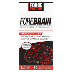 Thực phẩm bổ sung Force Factor Forebrain 30 Capsules 818594014033