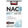 Thực phẩm bổ sung Force Factor Fundamentals NAC N-Acetyl-L-Cysteine 600 mg 200 Vegetable Capsules 818594018574