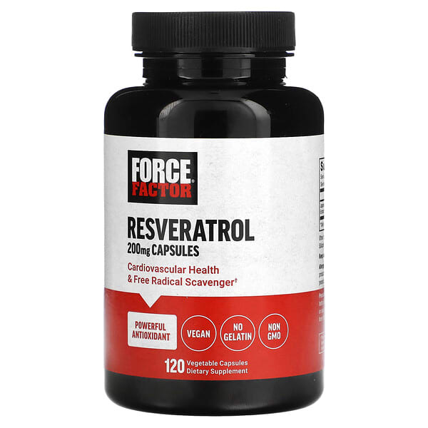 Force Factor Resveratrol 200 mg 120 viên chay 10 force factor resveratrol 200 mg 120 vegetable capsules 129294 810126660503
