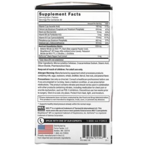 Viên uống hỗ trợ tuần hoàn Force Factor Total Beets 120 viên 3 Thành phần vi chất của Force Factor Total Beets Powerful Circulation Support 120 Tablets 818594015474