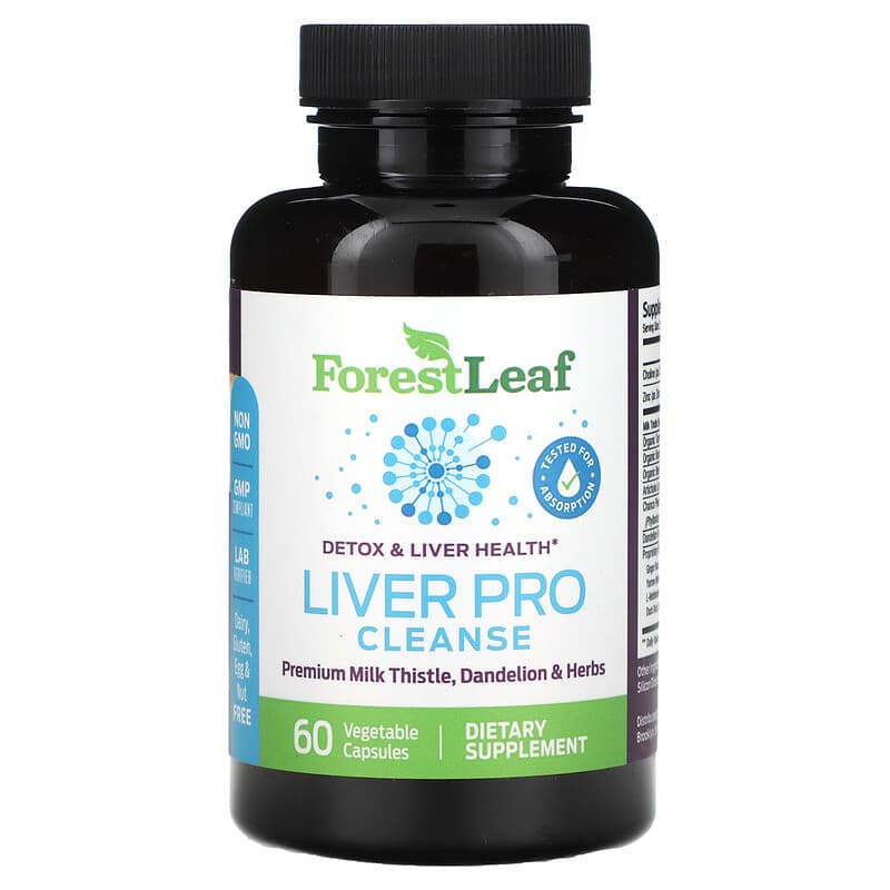 Forest Leaf, Liver Pro Cleanse, 60 viên chay 195893920365