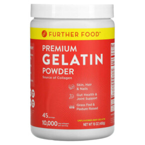 Thực phẩm bổ sung Further Food Premium Gelatin Powder Unflavored 16 oz (450 g) 860706002636