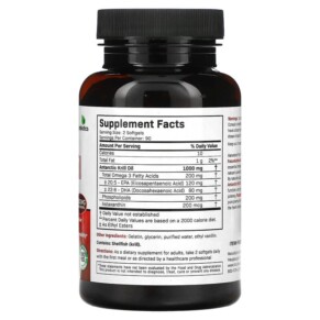 Dầu Krill Nam Cực Futurebiotics với Astaxanthin 500 mg 180 viên mềm 3 Thành phần vi chất của Futurebiotics Antarctic Krill Oil with Astaxanthin 500 mg 180 Softgels 049479500604