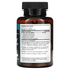 Viên uống Futurebiotics Longest Living Acidophilus+ 100 viên thực vật 3 Thành phần vi chất của Futurebiotics Longest Living Acidophilus+ 100 Vegetarian Capsules 049479001163