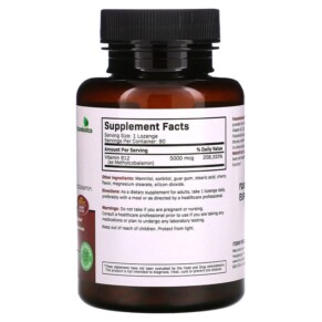 Viên ngậm Futurebiotics Methyl B-12 Cherry 5000 mcg 90 viên chay 3 Thành phần vi chất của Futurebiotics Methyl B-12 Cherry 5.000 mcg 90 Vegetarian Lozenges 049479501106