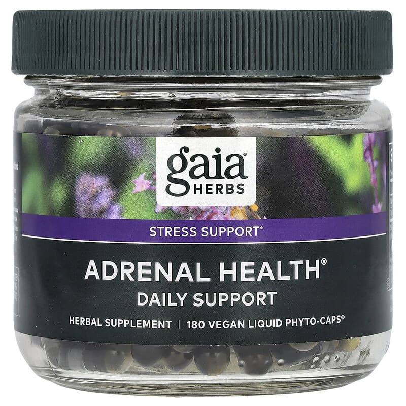 Viên uống bổ sung sức khỏe tuyến thượng thận Gaia Herbs 180 viên 10 gaia herbs adrenal health 180 vegan liquid phyto caps 141854 751063152587