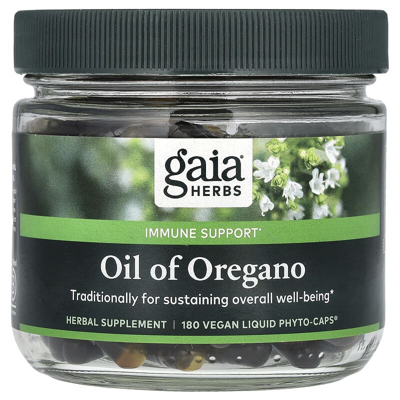 Dầu Oregano Gaia Herbs 180 viên 10 gaia herbs oil of oregano 180 vegan liquid phyto caps 141860 751063152570