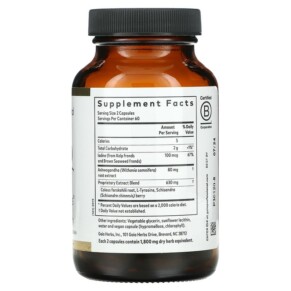 Viên uống hỗ trợ tuyến giáp Gaia Herbs Professional Solutions 120 viên nang lỏng 3 Thành phần vi chất của Gaia Herbs Professional Solutions Thyroid Support 120 Liquid-Filled Capsules 751063996785
