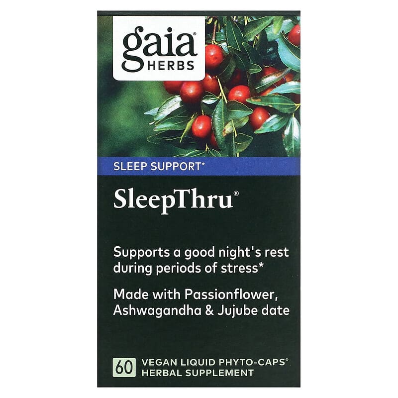 Viên uống thực vật Gaia Herbs SleepThru 60 viên chay giúp ngủ ngon 10 gaia herbs sleepthru 60 vegan liquid phyto caps 38862 751063145763
