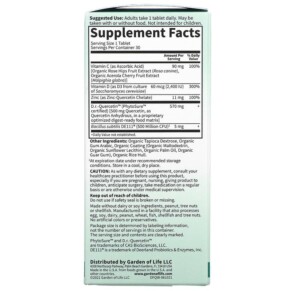 Viên uống tăng cường miễn dịch Garden of Life Dr. Formulated Quercetin 500 mg 30 viên chay 3 Thành phần vi chất của Garden of Life Dr. Formulated Quercetin Immune 500 mg 30 Vegetarian Tablets 658010130547