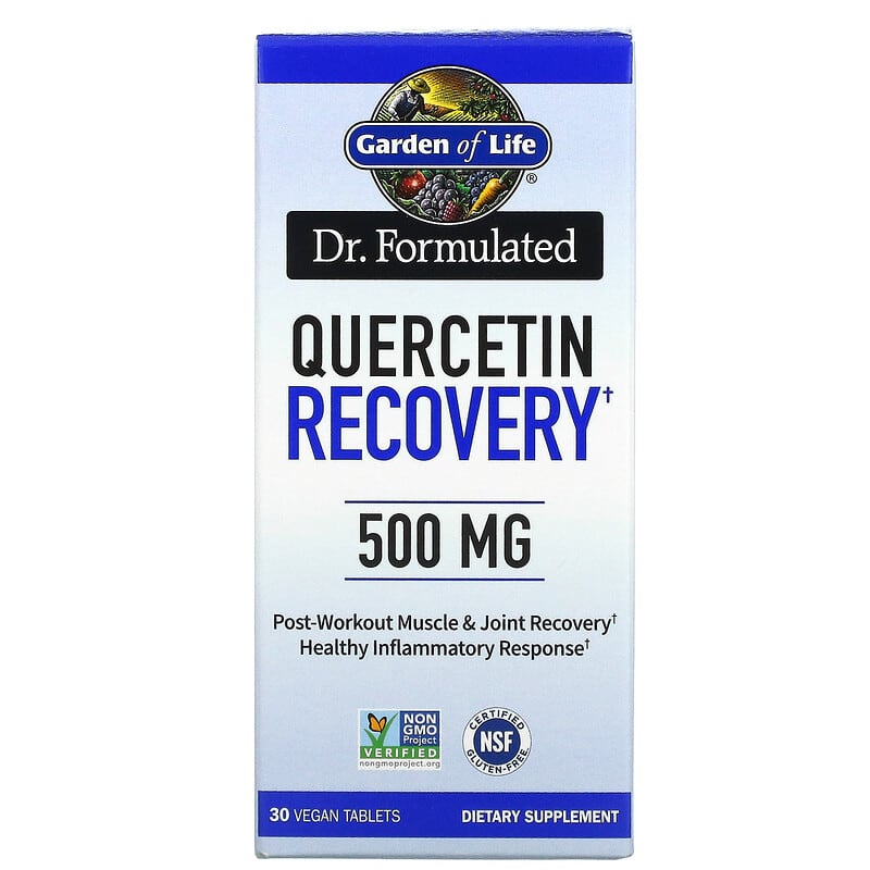 Garden of Life Dr. Formulated Quercetin Recovery 500 mg 30 viên chay 10 garden of life dr formulated quercetin recovery 500 mg 30 vegan tablets 111766 658010130516