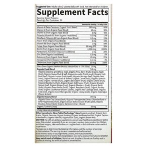 Viên uống xây dựng collagen thực vật hữu cơ Garden of Life MyKind Organics 60 viên chay 3 Thành phần vi chất của Garden of Life MyKind Organics Organic Plant Collagen Builder 60 Vegan Tablets 658010120135