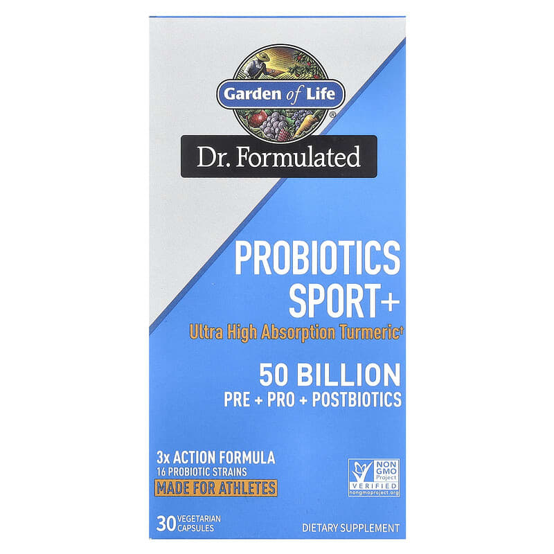 Garden of Life, Probiotics Sport+, 50 Billion, 30 viên chay 658010134002