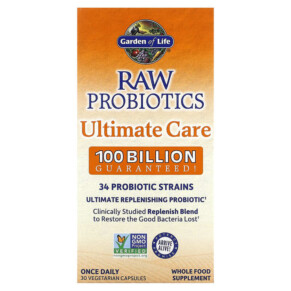 Thực phẩm bổ sung Garden of Life RAW Probiotics Ultimate Care 30 Vegetarian Capsules 658010116640