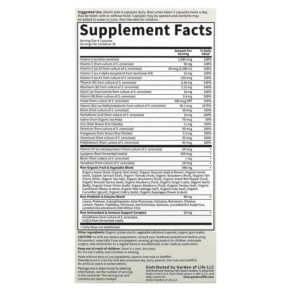 Vitamin Code 50 & Wiser Men Multivitamin Thực Phẩm Toàn Phần 120 viên chay của Garden of Life 3 Thành phần vi chất của Garden of Life Vitamin Code 50 & Wiser Men Whole Food Multivitamin 120 Vegetarian Capsules 658010113694