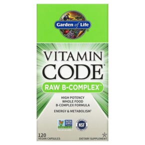 Thực phẩm bổ sung Garden of Life Vitamin Code RAW B-Complex 120 Vegan Capsules 658010116503
