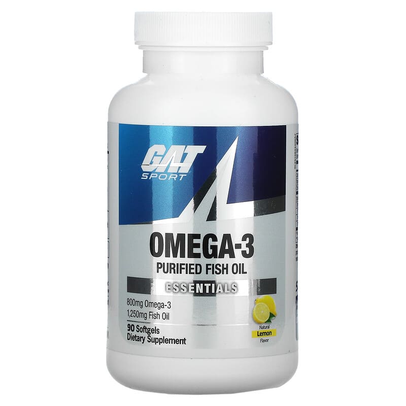 GAT Omega-3 Chanh 90 viên nang mềm 10 gat omega 3 lemon 90 softgels 77146 816170021468