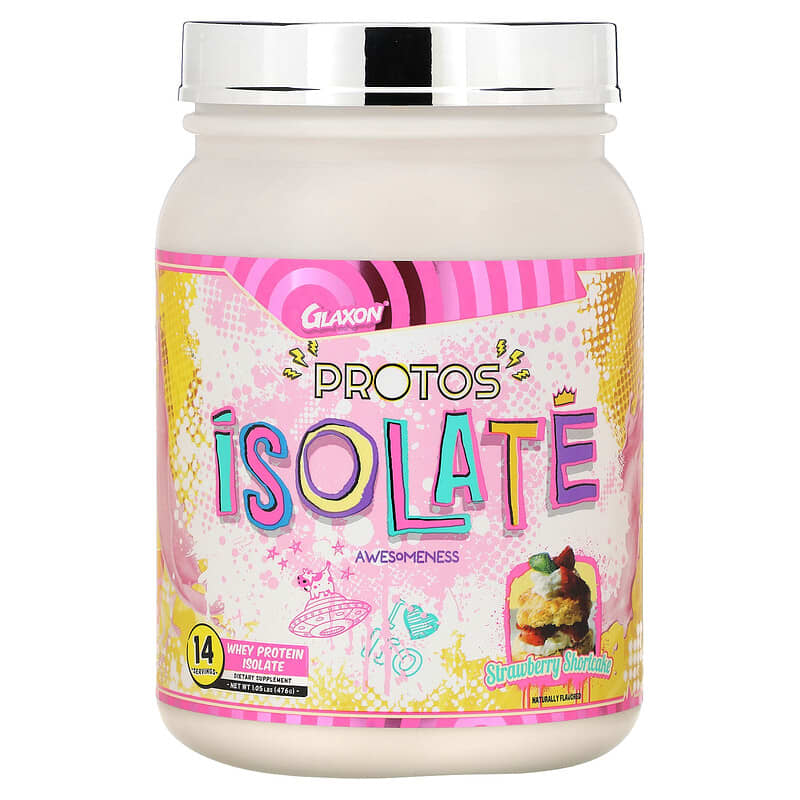 Bột protein Isolate Glaxon Protos hương dâu shortcake 1,05 lbs (476 g) 10 glaxon protos isolate strawberry shortcake 1 05 lbs 476 g 133747 810127670068