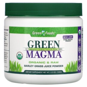 Thực phẩm bổ sung Green Foods Corporation Green Magma Barley Grass Juice Powder 5.3 oz (150 g) 083851204315