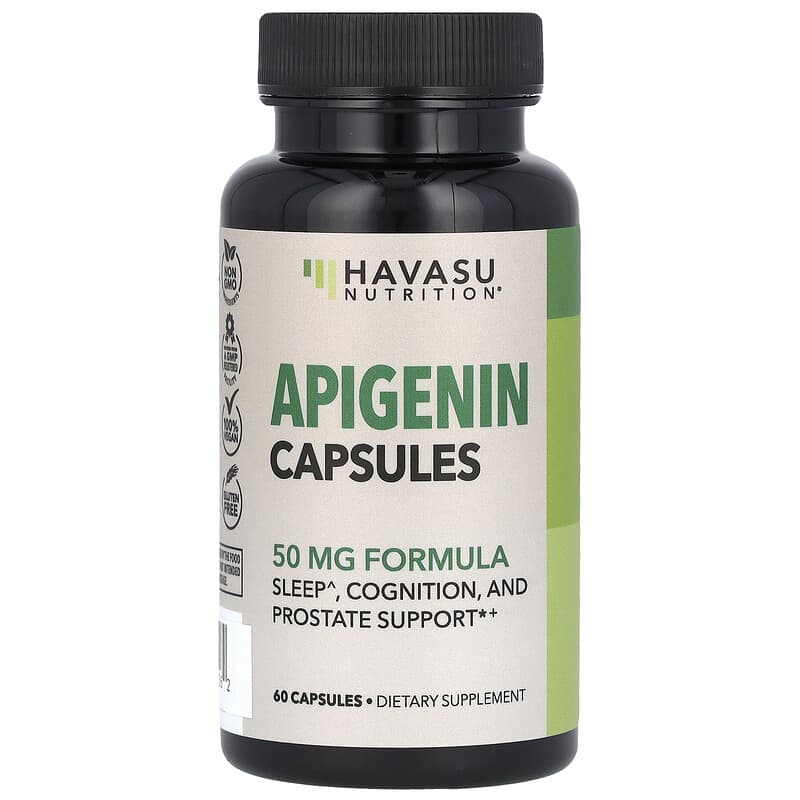 Viên uống Apigenin Havasu Nutrition 50 mg 60 viên 10 havasu nutrition apigenin 50 mg 60 capsules 137135 850041750262