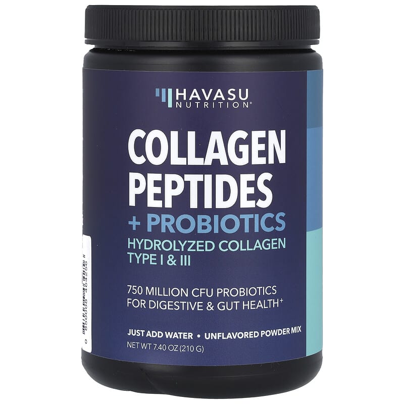 Collagen Peptides và Probiotics Havasu Nutrition không vị 210g 10 havasu nutrition collagen peptides probiotics unflavored 7 40 oz 210 g 137160 850008464256