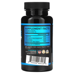 Thành phần vi chất của Havasu Nutrition L-Arginine Extra Strength 60 Capsules 850008464164