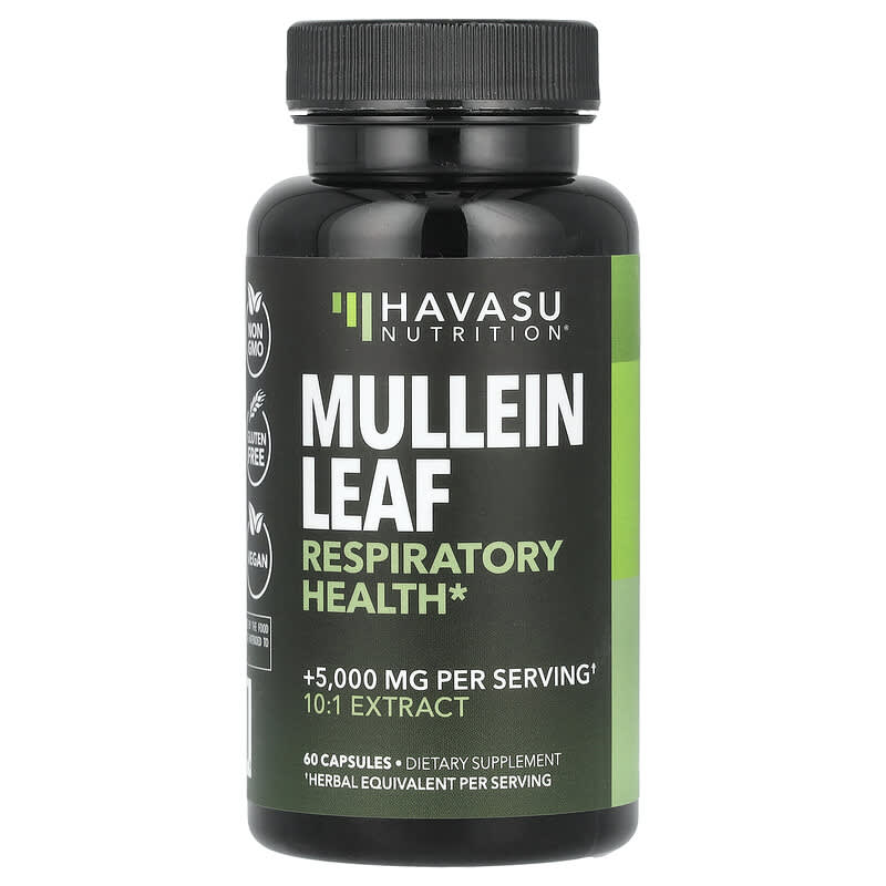 Havasu Nutrition, Mullein Leaf, 5.000 mg, 60 viên 850060017155