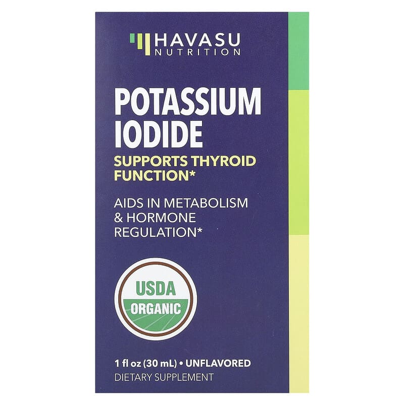 Havasu Nutrition, Potassium Iodide, Unflavored, 1 fl oz (30 ml) 850041750064