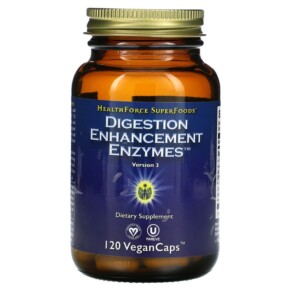 Thực phẩm bổ sung HealthForce Superfoods Digestion Enhancement Enzymes 120 VeganCaps 650786000017
