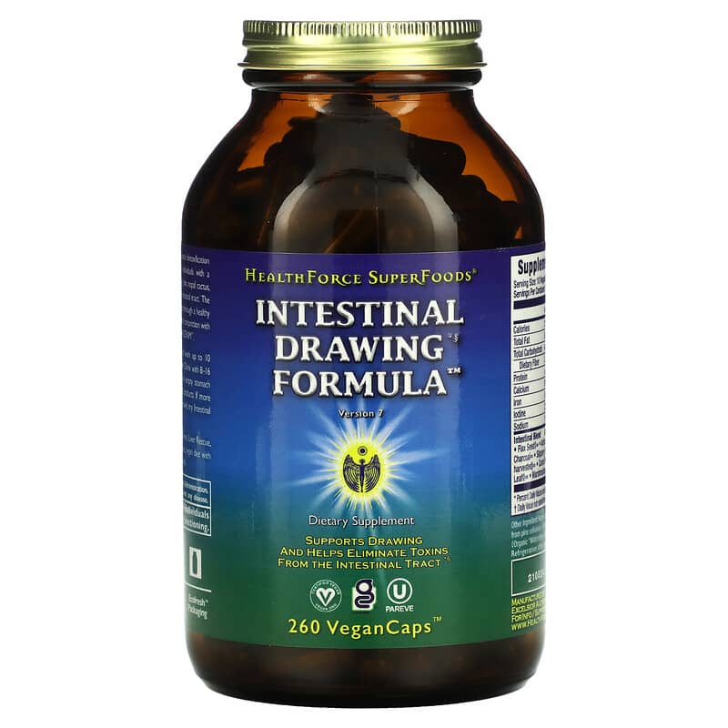 HealthForce Superfoods Công Thức Thanh Lọc Ruột Phiên Bản 7 260 viên chay 10 healthforce superfoods intestinal drawing formula version 7 260 vegan caps 20525 650786000598
