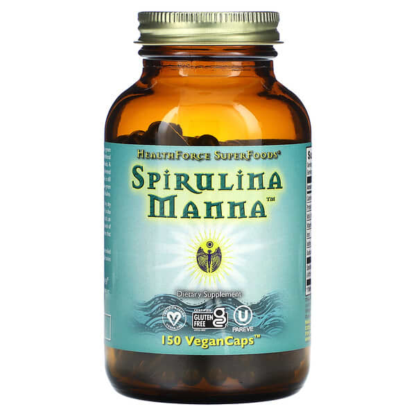 HealthForce Superfoods Spirulina Manna 150 viên 10 healthforce superfoods spirulina manna 150 vegancaps 121768 650786003582