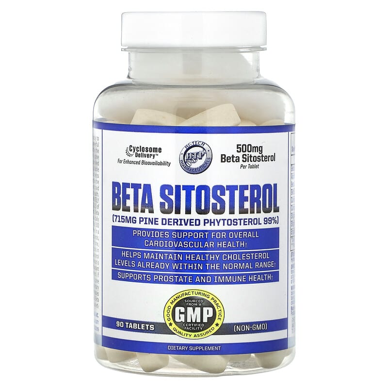 Hi Tech Pharmaceuticals, Beta Sitosterol, 500 mg, 90 viên 811836025873