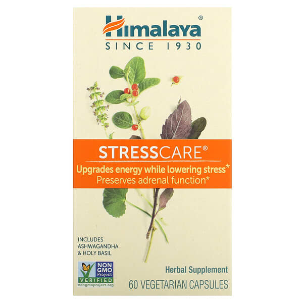 Himalaya StressCare 60 viên chay 10 himalaya stresscare 60 vegetarian capsules 128016 605069062848