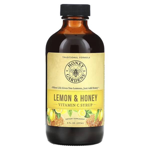 Honey Gardens Vitamin C Syrup Lemon & Honey 8 fl oz 237 ml 4 Honey Gardens Vitamin C Syrup Lemon & Honey 8 fl oz 237 ml 022318792316