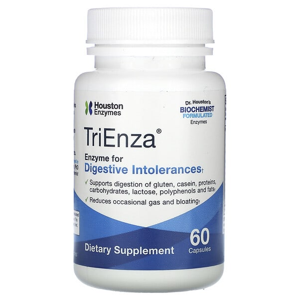 Houston Enzymes TriEnza Enzyme For Digestive Intolerances 60 viên 898631000458