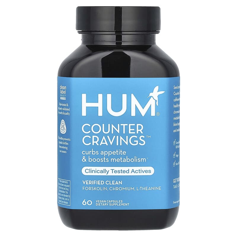 HUM Nutrition Counter Cravings 60 viên giảm cảm giác thèm ăn 10 hum nutrition counter cravings 60 vegan capsules 141616 850008331305