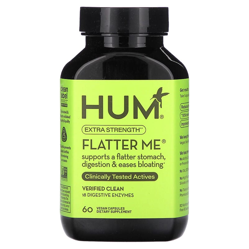 HUM Nutrition Flatter Me Tăng Cường 60 viên 10 hum nutrition flatter me extra strength 60 vegan capsules 136403 850043611370