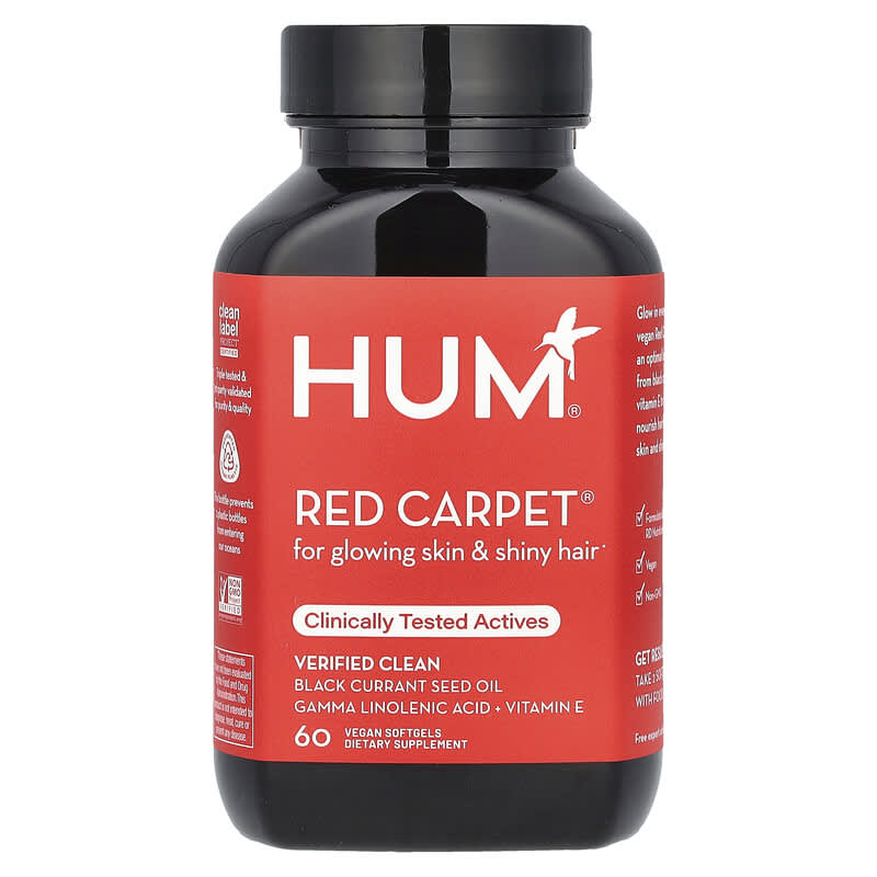 HUM Nutrition, Red Carpet, 60 viên mềm 855514005009
