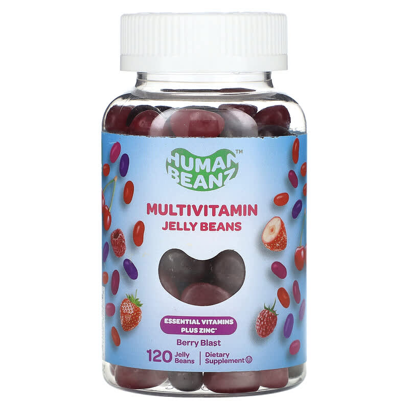 Kẹo dẻo đa vitamin Human Beanz vị berry, 120 viên 10 human beanz multivitamin jelly beans berry blast 120 jelly beans 133030 810048612475