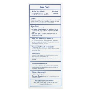 Hyalogic LLC Giọt Nhỏ Mắt Lubricant HylaTears 0.67 fl oz (20 ml) cho Mắt Khô 3 Thành phần vi chất của Hyalogic LLC HylaTears Lubricant Eye Drops for Dry Eyes 0.67 fl oz (20 ml) 858259000704