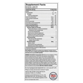 Bột uống giảm cân Hydroxycut hương chanh 21 gói 2.2 oz (63 g) của Hydroxycut 3 Thành phần vi chất của Hydroxycut Weight Loss Drink Mix Lemonade 21 Packets 2.2 oz (63 g) 631656861884