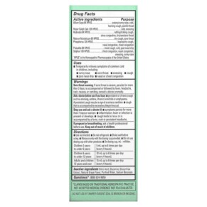 Siro trị cảm cúm & ho ban ngày cho trẻ em Hyland's Kids Cold & Cough Daytime tuổi từ 2-12 hương nho 118 ml 3 Thành phần vi chất của Hyland's Kids Cold & Cough Daytime Ages 2-12 Natural Grape 4 fl oz (118 ml) 354973324312