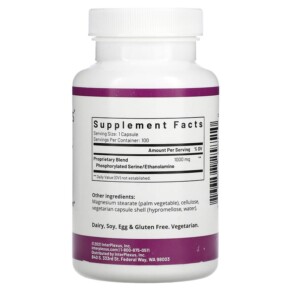 Viên uống Seriphos 100 viên của InterPlexus Inc. 3 Thành phần vi chất của InterPlexus Inc. Seriphos 100 Capsules 766897258510