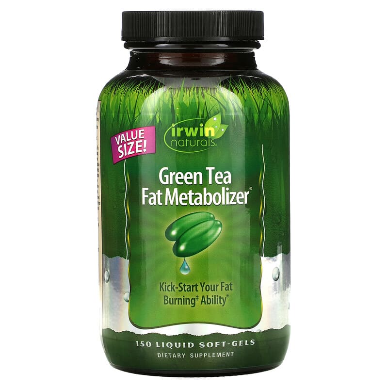Viên uống giảm mỡ Irwin Naturals Green Tea Fat Metabolizer 150 viên mềm 10 irwin naturals green tea fat metabolizer 150 liquid soft gels 39216 710363578282