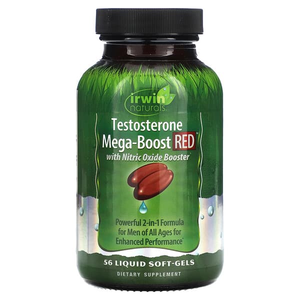 Irwin Naturals Testosterone Mega-Boost Red 56 viên 10 irwin naturals testosterone mega boost red 56 liquid soft gels 128517 840081405222