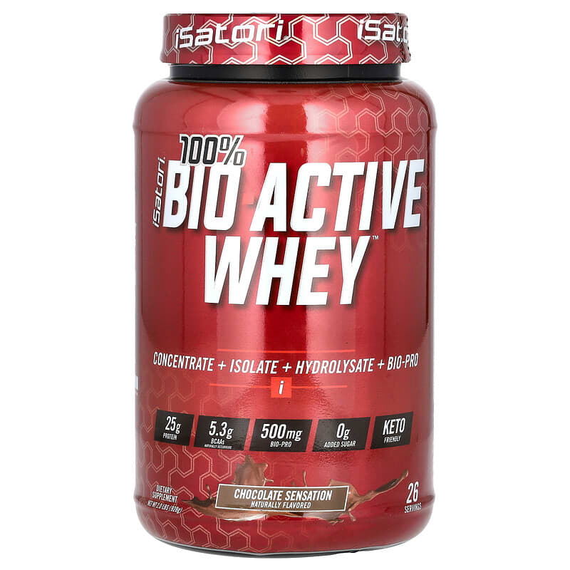 Isatori, 100% Bio Active Whey, Chocolate Sensation, 2 lbs (928 g) 883488004780