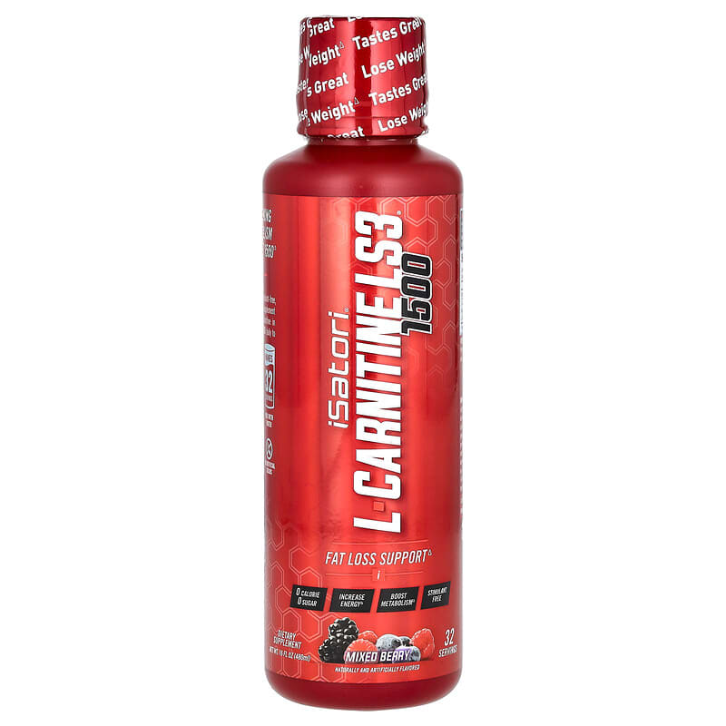Isatori L-Carnitine LS3 1500 Trái Cây Hỗn Hợp 480 ml 10 isatori l carnitine ls3 1500 mixed berry 16 fl oz 480 ml 139485 883488004742