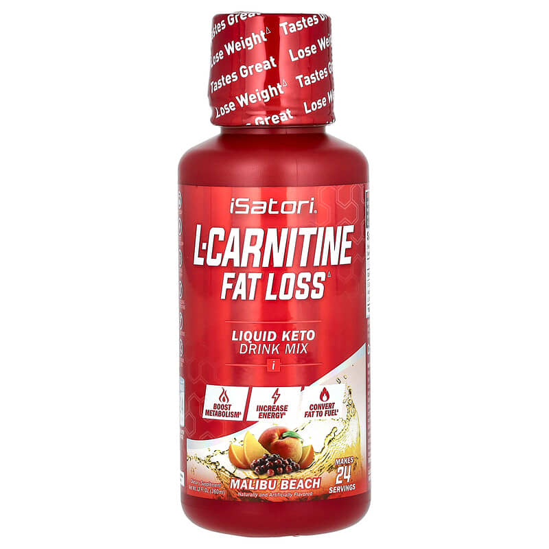 Isatori, L-Carnitine, Malibu Beach, 12 fl oz (360 ml) 883488005756