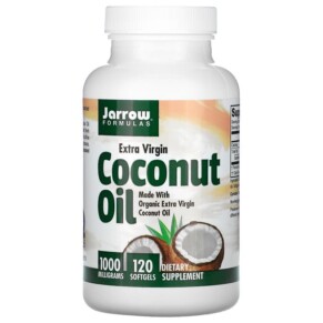 Thực phẩm bổ sung Jarrow Formulas Coconut Oil Extra Virgin 1.000 mg 120 Softgels 790011160472